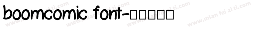 boomcomic font字体转换
